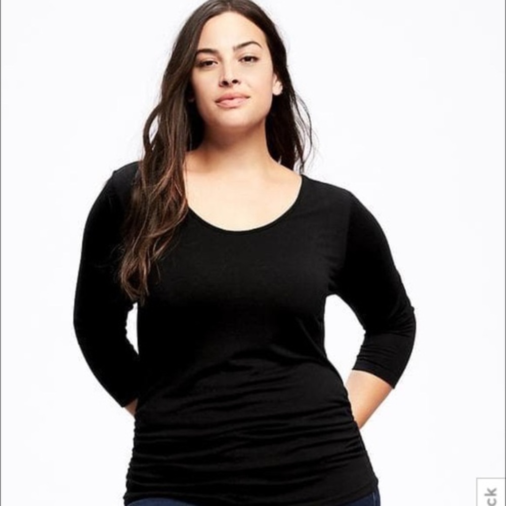 Old Navy Fitted Plus Size Ballet Scoop Neck Top